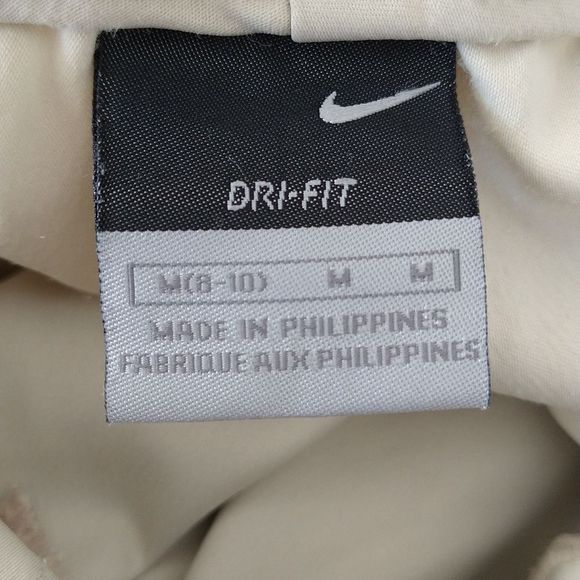 Nike Dry Fit Cream Cropped Drawstring Bottom Pants - Picture 9 of 16
